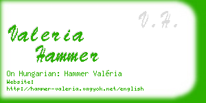 valeria hammer business card